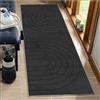 BORKOY Tappeto Cucina Antiscivolo Lavabile Lungo 3 metri, Tappeto Passatoia Corridoio Moderno in Nero, Tappeti Runner per Cucina Bagno Soggiorno Camera da Letto Ingresso Interno,70x300cm