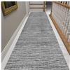 Siunwdiy Tappeto Corridoio Passatoia Lungo Vintage Grigio Tappeti Cucina 5 Metri Lavabile Antiscivolo Ingresso Tappeti Runner Corridoio Camera da Letto a Metraggio,100X500CM