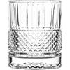 BRANDANI set 4 pezzi bicchiere tumbler liquore in vetro trasparente con decori assortiti Mulinello Ø 8 x h 9,5 cm