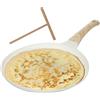 KASANOVA Padella crepes 28 cm con spatola Crepes Magie (Beige)