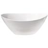 Bormioli Rocco Ciotola da portata Prometeo, extra grande, ovale, colore bianco brillante, 25 cm x 24 cm White