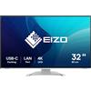 EIZO FlexScan EV3240X-WT Monitor PC 80 cm (31.5") 3840 x 2160 Pixel 4K Ultra HD LCD Bianco [EV3240X-WT]