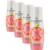 Sodastream - Concentrato Pompelmo Rosa Zero 440ml, La tua bevanda al gusto pompelmo rosa (senza zuccheri con vitamine e zinco) fatta in casa (Confezione da 4)