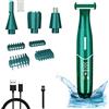 YEAHTOP Rasoio Elettrico 4 in 1 Epilatore Rifinitore Sopracciglia Depilazione Indolore, con Schermo LED, Rasoio a Secco e Bagnato per Zona Bikini Viso Ascelle Gamba Naso
