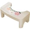 WYBZDA BAMFY Sgabello Da Toilette Per Adulti Bambini Rimovibile Portatile Sgabello Per Cacca Per Il Bagno, Antiscivolo Sgabello Per Wc, Sgabello Con Poggiapiedi Per Fare La Cacca(White A)