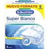 Dr. Beckmann Super Bianco | Rimuove l'ingrigimento | Combatte l'ingiallimento | Rende la biancheria bianca più bianca | 5 x 40 g