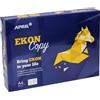 Generico Carta A4 Bianca Ekon Copy 80g - Risma 500 Fogli, Qualità Prima, Carta per Stampante e Fotocopie, Uso Ufficio e Scuola