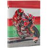 PRESTIGE & DELUXE Agenda compatibile con diario scuola Ducati Corse 2025-2026 Standard 20x14cm + portachiave fischietto e penna multicolor