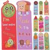 VILLFUL Segnalibri Frutta Profumati 12 Pezzi Carta Leggeri Decorativi Motivi Creativi per Lettura Studenti e Ragazzi Stili multipli
