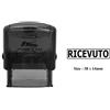 PrintValue Timbro di gomma RICEVUTO Stampa trasparente per uso ufficio Timbro autoinchiostrante lucido S-842