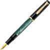 Pelikan 984203 - Penna Stilografica Linea M200 Classic, Verde Marmorizzato/Nero, Dettagli Oro 24K, Pennino in Acciaio Inossidabile, Dimensione B, in confezione regalo