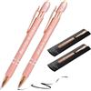 Jolis Papiers Penne personalizzate 2 in 1 con stilo touch - Incisione laser diversa su ogni penna - Chrome o Rose Gold - Astuccio regalo doppio incluso - 2 pezzi