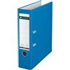 Leitz Raccoglitore con meccanismo a leva 180°, Formato A4, Plastica, Dorso 80 mm, Azzurro, 10105030
