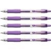 Pilot Set di 5 penne a sfera con inchiostro gel G2 07 metallizzato, colore: Viola