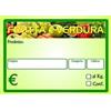 Social Crazy KIT 100 pezzi CARTELLINI personalizzabile - FRUTTA E VERDURA mod. 2 - Etichetta segnaprezzo Cartoncino prezzo ideale per professionisti (85X55)