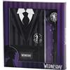 Karactermania Mercoledì Uniform-Confezione Regalo con Diario e Penna a Sfera Fashion, Nero