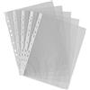 NIDONE Clear Punched Pockets A4 Clear Plastic Files Ring Binder Folders Filing Wallet Sheet Protector 100PCS Home Organisers