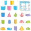 Generico Forme 3D - 20 Pezzi STEM Educativo Apprendimento Prospettiva,Forme Geometriche Matematiche Per La Scuola,Per Bambini Insegnanti Studenti Genitori Scuola Asilo Apprendimento A Casa