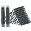 PATIKIL 60Pcs Cartucce Per Penna Stilografica, Diametro Foro 3.4mm Ricarica Standard Internazionale In Plastica Per Scrittura Business, Blu Nero