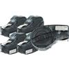 vhbw 5x Cassetta nastro sostituisce Brady M21-250-423 per etichettatrice 6,35 mm nero su bianco, poliestere