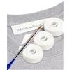 Haberdashery Online 3 Rotoli di nastro termoadesivo personalizzabile 3 m x 1 cm. Etichette per scuola, asilo e collegio. Resistente ai lavaggi. Include penna (Bianco)