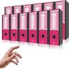 LogicaShop UBOX Raccoglitori ad Anelli A4 Grandi con Custodia, Faldoni Archivio, Classificatori Documenti Dossier Ufficio, Dox Registratore a Leva Raccoglitore (12Pz Commerciale, Viola, Dorso 8)