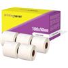 Printing Saver 5 Rotoli 100mm x 50mm Etichette termica diretta compatibili per Zebra GK420d GK420t GC420d GX420d GX420t GC420t GX430t GT800 LP2844 TLP 2844 CL-S521 CL-S621 CL-S631 (1000 Etichette per Rotolo)