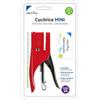 Pryma Cucitrice Metallica Mini 10,5x1.7x5,1 cm, Graffettatrice Compatta da Tavolo, Portatile per Ufficio, Scuola e Casa (Rosso)