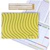 edlui CAMPUS TIGER YELLOW- Planner settimanale 30x21 - agenda planner da tavolo perpetua con spirale metallica