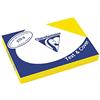 Clairefontaine 2700 C deckblaetter - rueckwaende, scatola con struttura in pelle, DIN A4, 270 G/M², 100 pezzi, sonnenblumengelb