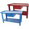 SOGI Banco da lavoro SOGI 1,5 metri con piano in acciaio portata 1000 kg + 1 cassetto - blu/rosso