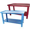 SOGI Banco da lavoro SOGI 1,5 metri con piano in acciaio portata 1000 kg - blu/rosso