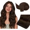 Hotbanana Extension Per Capelli Veri Castano Cioccolato Remy Da Cucire 35 Cm 80 G