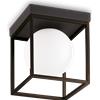 Ideal Lux LINGOTTO LAMPADARIO DA SOFFITTO NERO SFERA BIANCA 1 LUCE ATTACCO E14