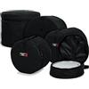 GATOR CASES - Set di borse imbottite per batteria a 5 pezzi della serie Protechtor per kit standard; Grancassa da 22, Tom da 12", Tom da 13", Tom da 16", Rullante da 14" (GP-STANDARD-100)