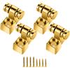MAXCHEER Roller Guitar String Trees Guide Ferainer per Fender Strat Stratocaster Tele Telecaster, confezione da 4 (oro)
