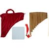 Keenso Flauto di Pan 15 Pipes G Key Strumento Musicale Tradizionale Cinese Panpipes Strumento a Fiato (Mano destra)