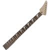 Yinfente Chitarra collo 24fret 64,8 cm testa invertita legno di acero bullone sul tallone pinna di squalo intarsio fai da te chitarra