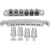 RiToEasysports Ponte per chitarra elettrica, ponte per chitarra standard a 12 corde Set completo per ponte per coda in lega di zinco Accessori per parti di chitarra in argento