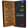 Addictive Sound AbFuser Pannello Acustico Ibrido - Diffusore Legno di Faggio & Assorbitore Bassi - Banda Larga 100-9300 Hz - Prodotto UE CNC - Parete/Soffitto - Garanzia 36 Mesi - Marrone chiaro