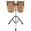 gear4music Mini Congas Tamburo Percussioni Set con Supporto Gear4music 9 + 10