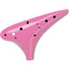 Classic Cantabile Ocarina - in plastica resistente - 12 toni - accordatura contralto in C - estensione: c'' - f''' - suono morbido e caldo - rosa