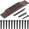 F Fityle Ponte per Chitarra Acustica a 12 Corde, Selletta E Capotasto in Osso, Accessori Regalo, Portatile, Professionale, di Ricambio, Leggero E Robusto.