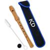 keepdrum Blockföte - Flauto da scuola soprano in legno di pero, Strumento Musicale, con accessori