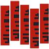 Keyhelm Pannello Fonoassorbente Wave Wood MDF Skyline verniciato RAL 3020 - Pacco da 5 (Rosso traffico)