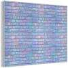 MuchoWow© Pannello Decorativo Parete Pannelli Fonoassorbenti Acustici 80x60 cm Insonorizzanti Decorazioni Casa Isolamento Acustico Fonoassorbente Quadri Fonoisolanti Viola - Blu - Muro