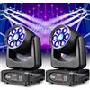U`King 2PCS 150W Teste mobili LED RGBW Disco DJ Luci 6 Bee Eye Prisma Effetto Luce con 8 Gobos Illuminazione Palcoscenico per Feste Bar Club Matrimoni Chiesa Live Band