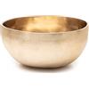 XDrum Campana Tibetana Terapeutica Tonalità A/ 800 g, Diametro 18 cm | Campana tibetana battuta a mano per Chakra della fronte (Ajna), Accordata in tonalità A, Lega composta da 7 metalli diversi