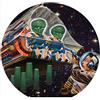 Sconosciuto Slipmat Slip Mat Scratch Pad Feltro per qualsiasi 12 LP DJ Vinyl Giradischi Giradischi Grafica personalizzata - Little Green Men
