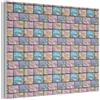 MuchoWow© Pannello Decorativo Parete Pannelli Fonoassorbenti Per Pareti 80x60 cm Acustici Decorazioni Casa Design Isolante Acustico Fonoisolanti Fonoassorbente Perla - Mattoni - Muro